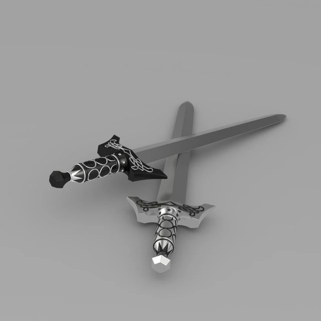 sword 3D Model .c4d .max .obj .3ds .fbx .stl .blend