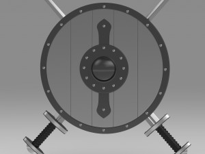 shield and sword 3D Model