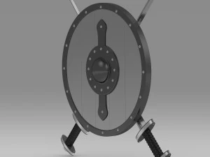 shield and sword 3D Model