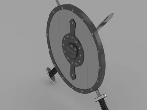shield and sword 3D Model