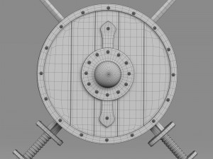 shield and sword 3D 모델