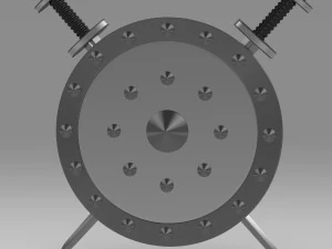 shield and sword 3D Model