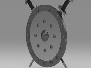 shield and sword 3D Model