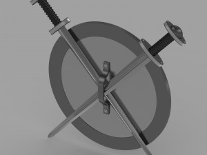 shield and sword 3D Model