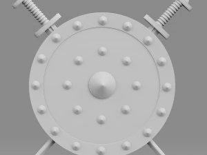 shield and sword 3D Model