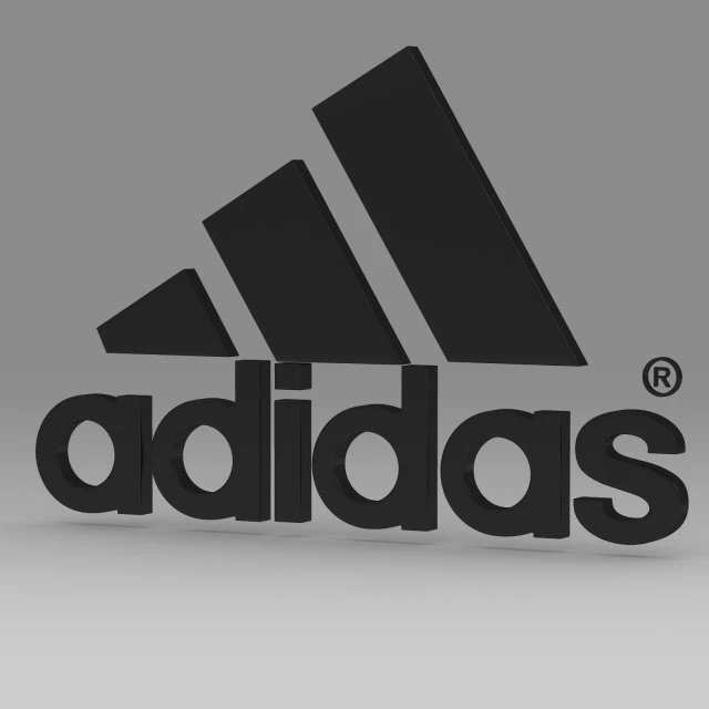 adidas logo 3D Model .c4d .max .obj .3ds .fbx .stl .blend 