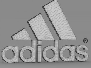 adidas logo Modèle 3D