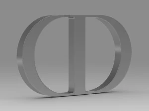 logotipo dior Modelo 3D