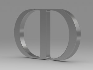 dior logo 3Dモデル