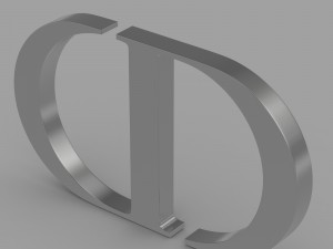 dior logo 3Dモデル