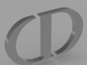 dior logo 3Dモデル