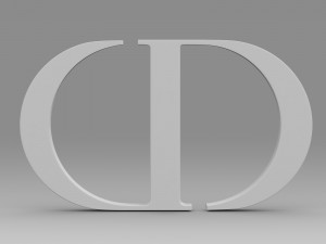 dior logo 3Dモデル