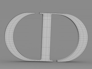 dior logo 3Dモデル