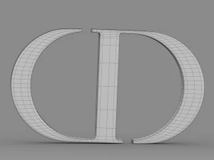 dior logo 3D Model