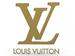 louis vuitton logo 3D Model