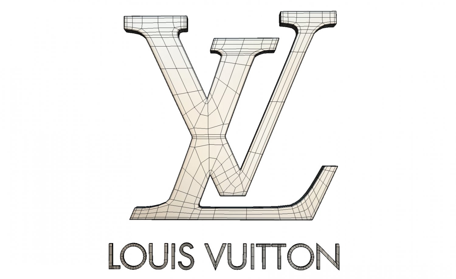 Louis Vuitton logo 3D Model in Other 3DExport