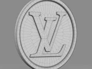 louis vuitton logo 3D Model