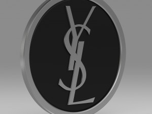 yves saint laurent logo 3Dモデル