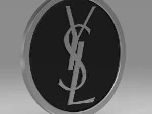 logo yves saint laurent Modello 3D