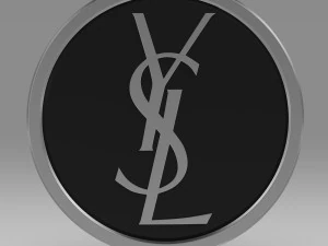 yves saint laurent logo 3D Model