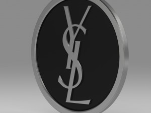 yves saint laurent logo Model 3D