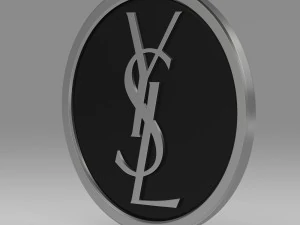yves saint laurent logo 3D Model