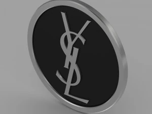 yves saint laurent logo 3D Model