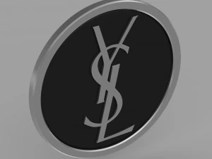 yves saint laurent logo 3D Model