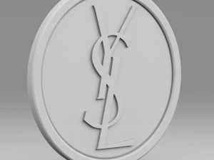 yves saint laurent logo 3D Model