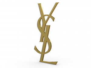 yves saint laurent logo 3D Model