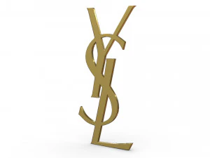 logo yves saint laurent Modèle 3D