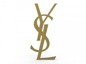 yves saint laurent logo 3D Model