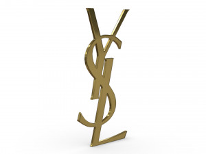 yves saint laurent logo Modèle 3D