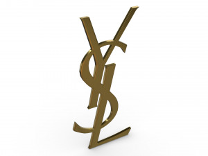 yves saint laurent logo Modèle 3D