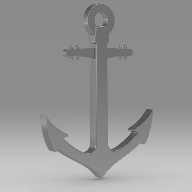 anchor 7 3D Model .c4d .max .obj .3ds .fbx .stl .blend 