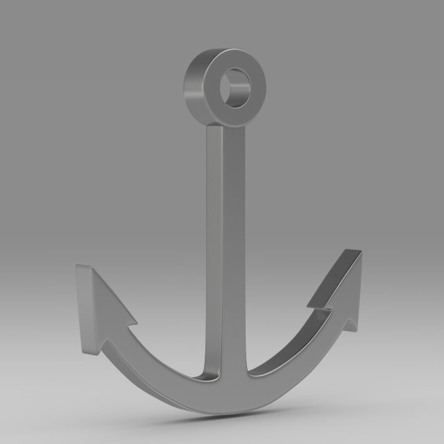 anchor 12 3D Модель .c4d .max .obj .3ds .fbx .stl .blend 