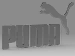 puma logo 3Dモデル