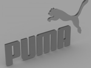 puma logo 3D 模型