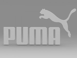 puma logo 3D 模型