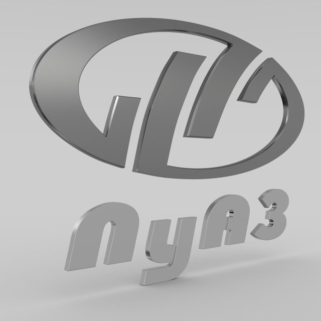 luaz logo Modèle 3D .c4d .max .obj .3ds .fbx .stl .blend 