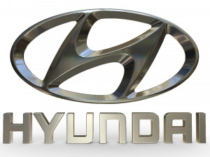 hyundai logo Model 3D