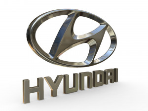 hyundai logo 3D-Modell