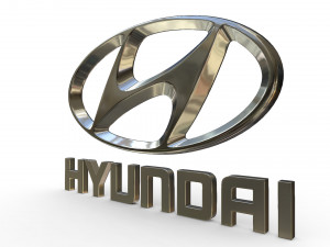 hyundai logo 3D-Modell