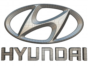 hyundai logo 3D-Modell