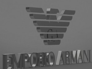 emporio armani logo 3D Модель