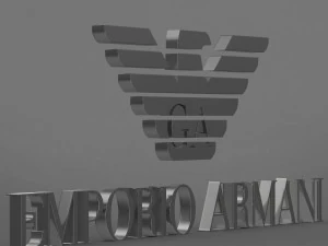 emporio armani logo 3D Model
