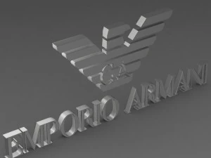 emporio armani logo 3D Model