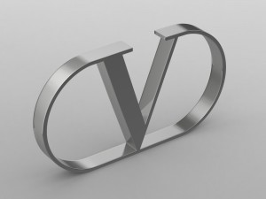 valentino logo 3D Model