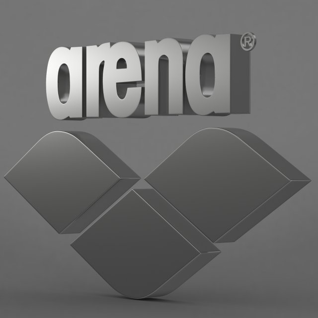 arena logo 3D Модель .c4d .max .obj .3ds .fbx .stl .blend 