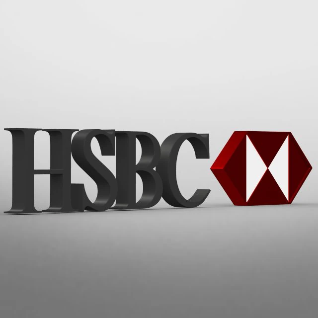 hsbc logo 3D Model .c4d .max .obj .3ds .fbx .stl .blend 